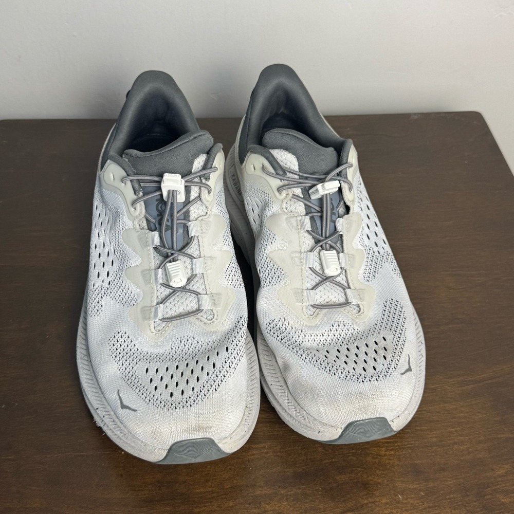 Hoka Mens 11 Kawana 2 Sneaker Shoe Grey - Picture 2 of 10